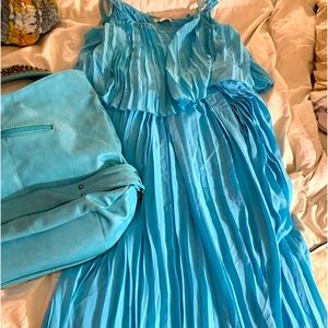 Turquoise Blue Maxi Dress.